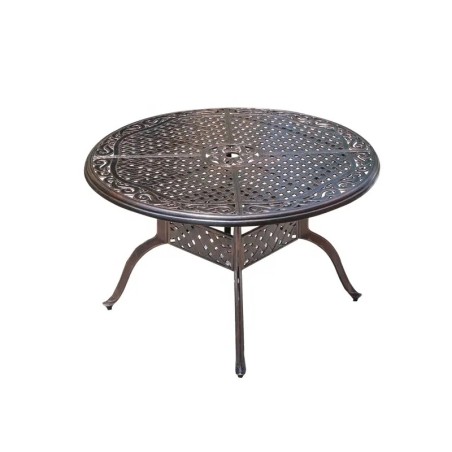 Outdoor aluminum table D122cm