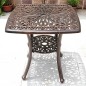 Outdoor aluminum coffee table R62x62cm