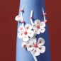 Blue handmade ceramic vase