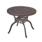 Outdoor aluminum table D90cm