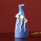 Blue handmade ceramic vase