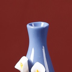 Blue handmade ceramic vase