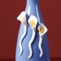 Blue handmade ceramic vase