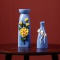 Blue handmade ceramic vase